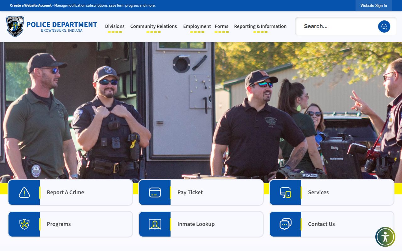 Brownsburg released inmates police department page Hendricks County