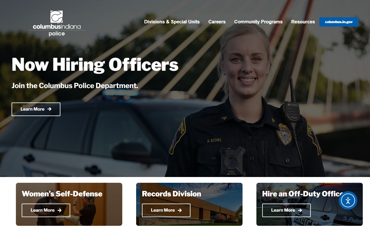 Columbus released inmates police department records page