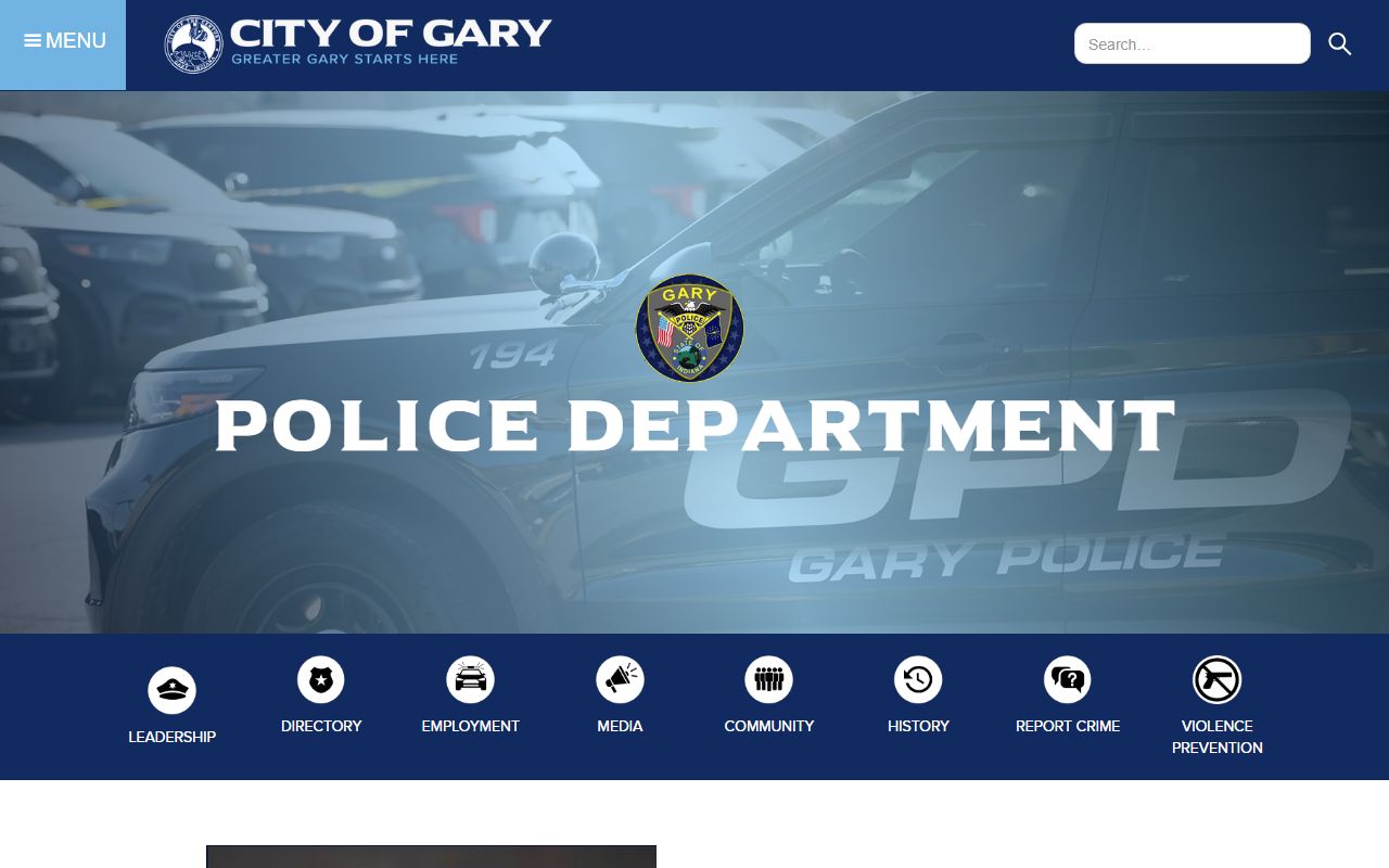 Gary released inmates Gary Police Department website