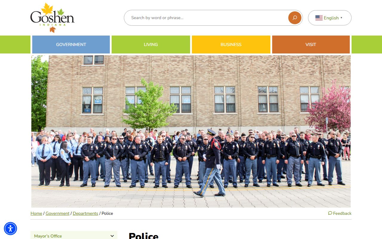 Goshen released inmates police department page Elkhart County