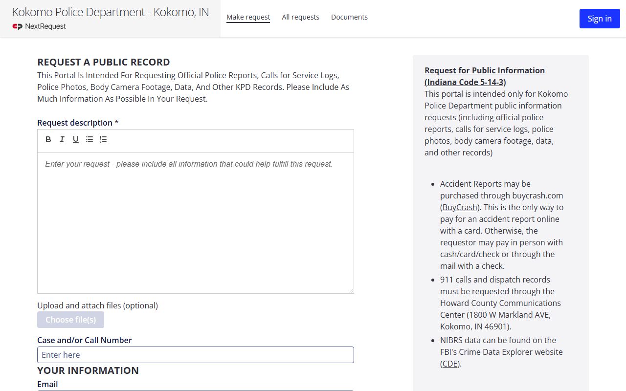 Kokomo released inmates Kokomo Police Department records portal