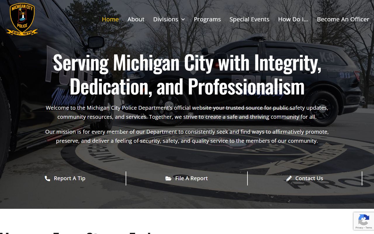 Michigan City released inmates police department page LaPorte County