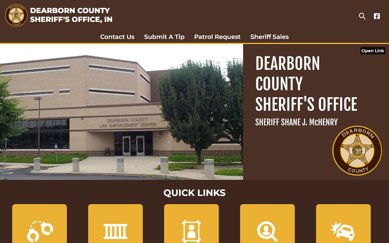 Dearborn County released inmates sheriff office inmate search