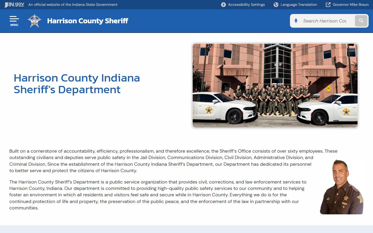 Harrison County released inmates sheriff office page