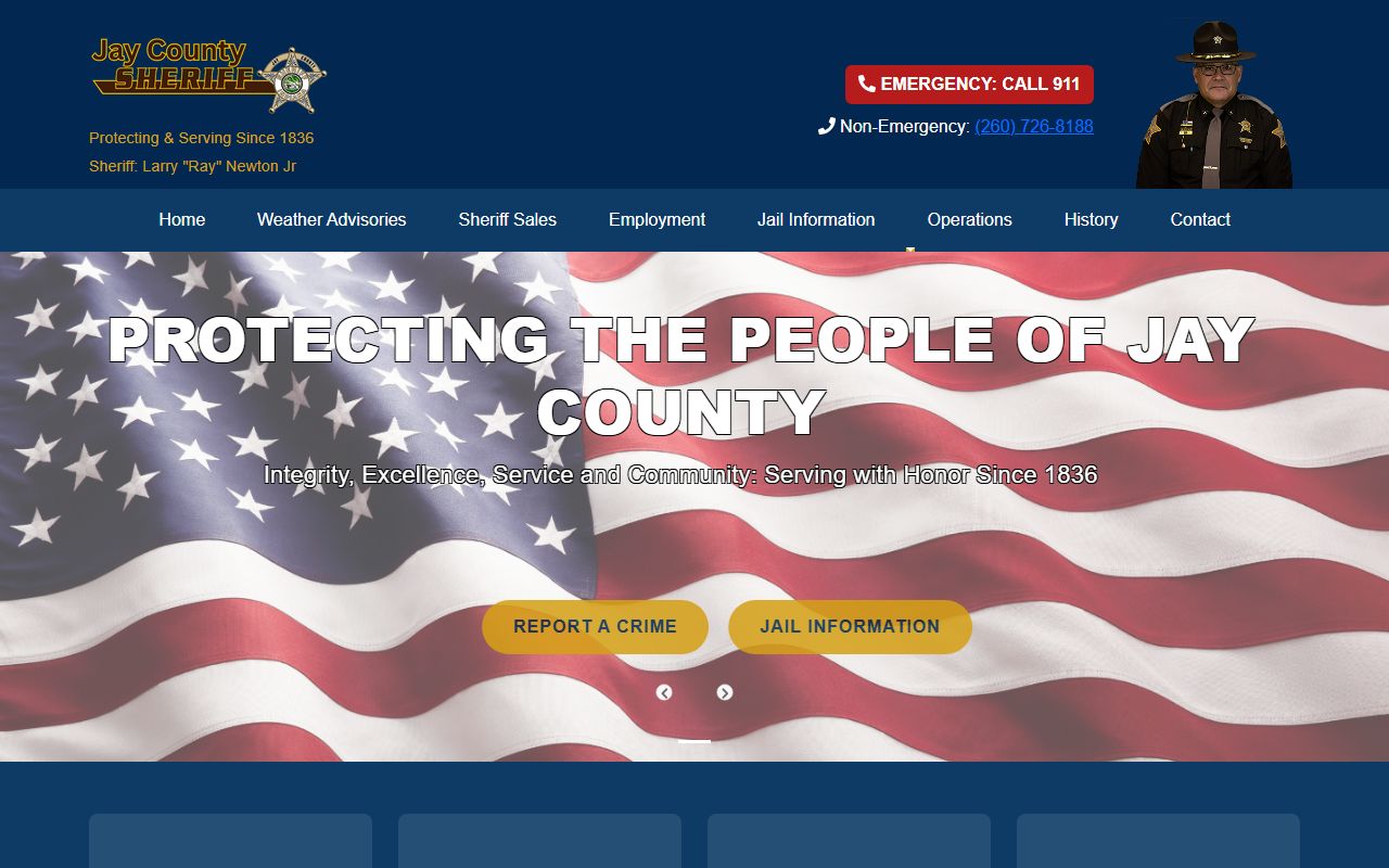 Jay County released inmates sheriff website inmate lookup